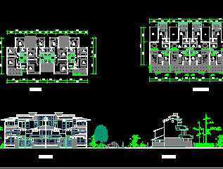 某排式住宅方案设计图免费下载 - 建筑规划图 - 土木工程网