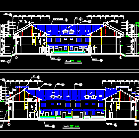 两层中式民居住宅建筑设计图纸免费下载 - 建筑户型平面图 - 土木工程网