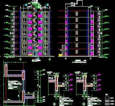 小高层住宅楼施工图免费下载 - 建筑户型平面图 - 土木工程网